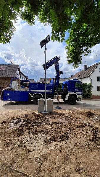 Solar Straßenbeleuchtung ohne Verkabelung, mobile Solarleuchten