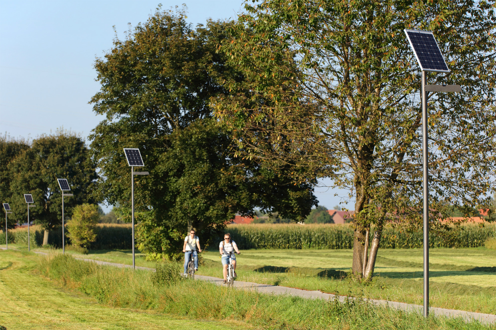 Solare Radwegbeleuchtung,Solarleuchten Radweg