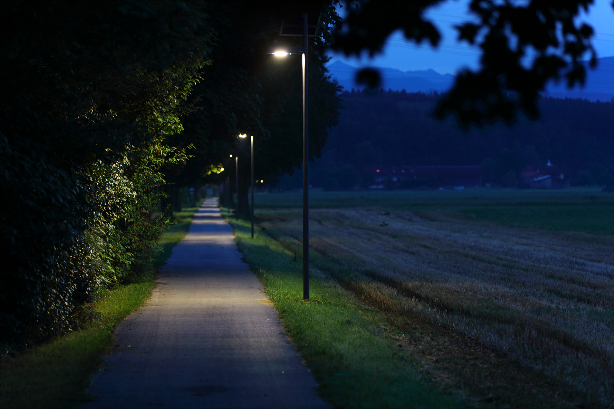 Solare Radwegbeleuchtung,Solarleuchten Radweg