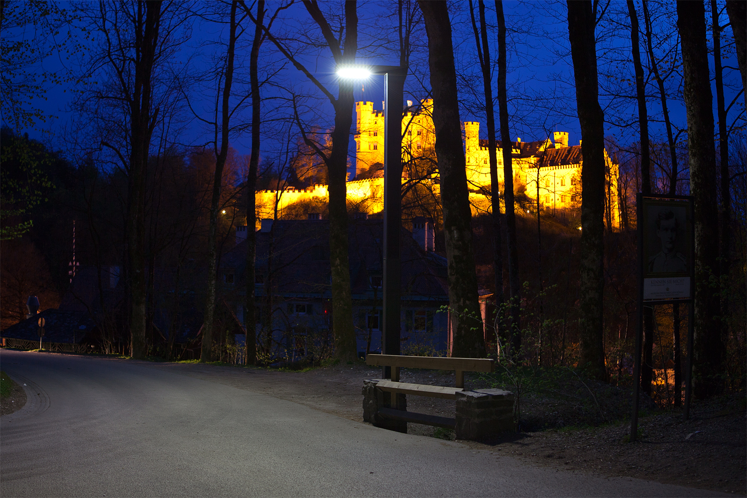 Schloss Neuschwanstein, Solarbeleuchtung